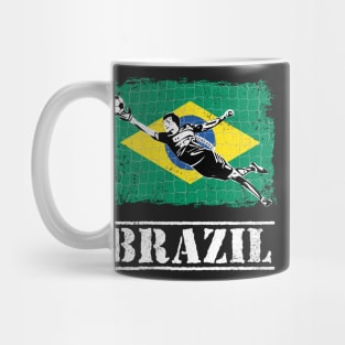 Brazil Soccer Goalie Goal Keeper Shirt Mug